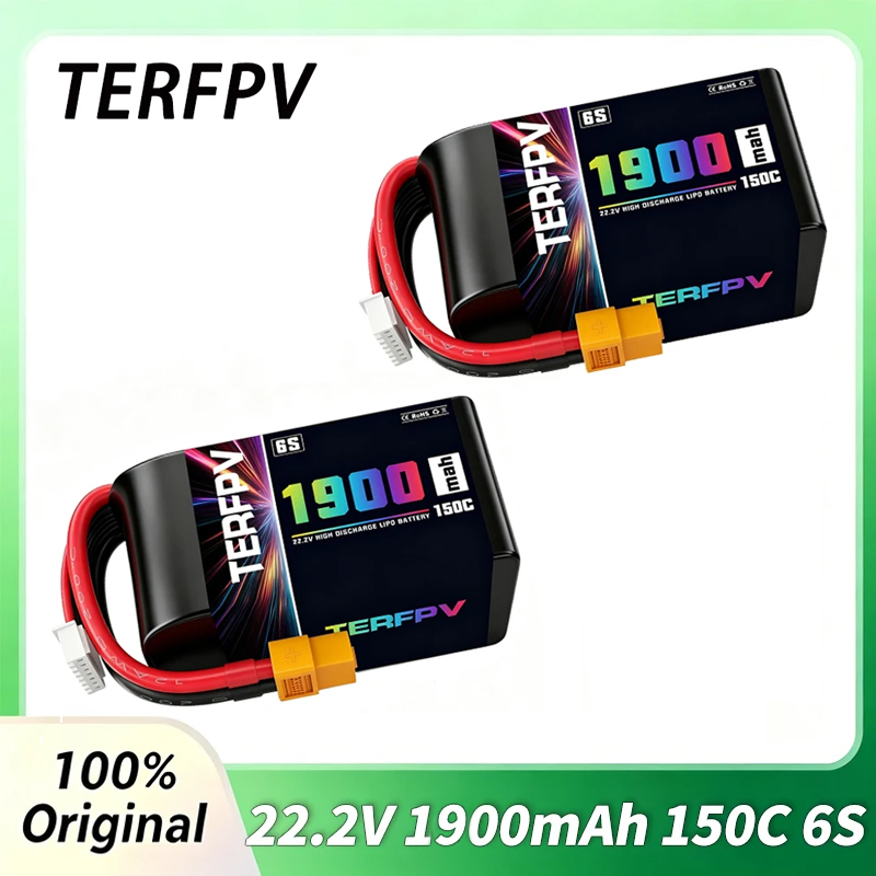 Drone Battery Plate - 1/2Pcs Baterai TERFPV Lipo 6S 1900mAh