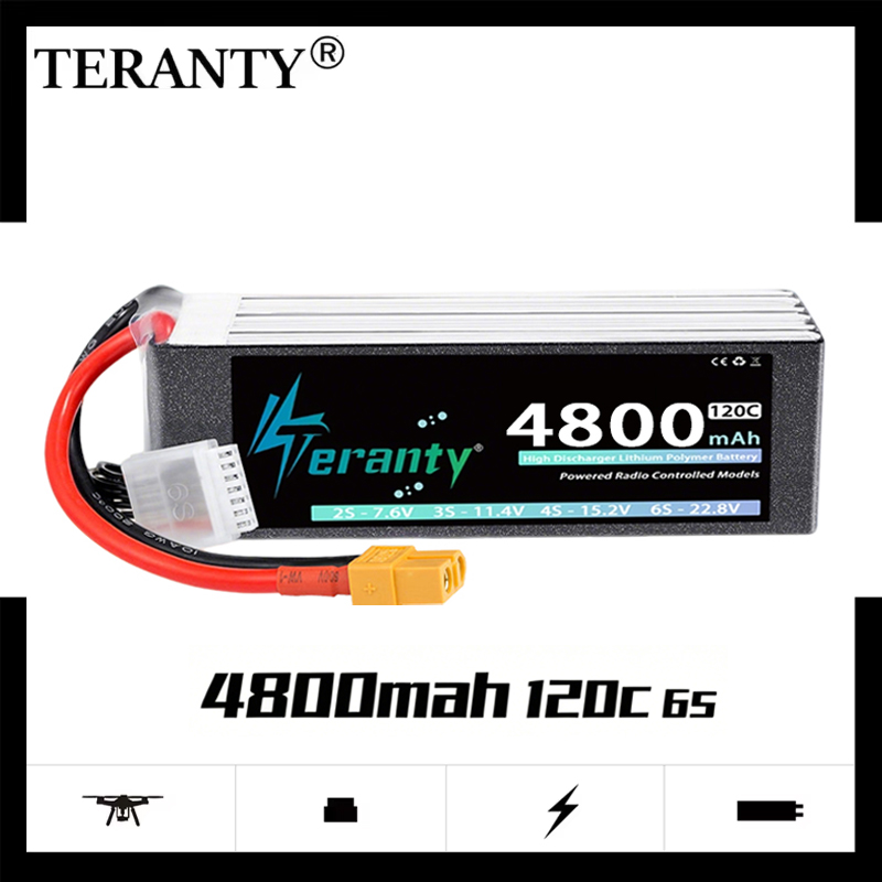 Drone Battery Connector - TERANTY 6S 4800MAh Baterai Lipo 22.8V
