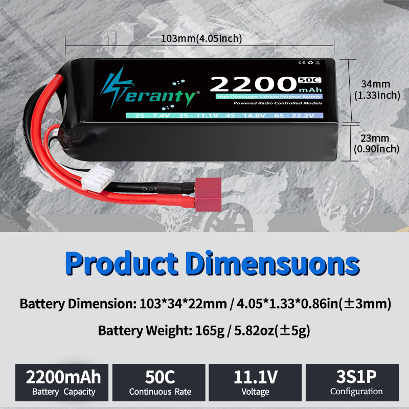 TERANTY 3S 2200/2400/2600mAh B - Drone Battery Plate ulasan dan harga