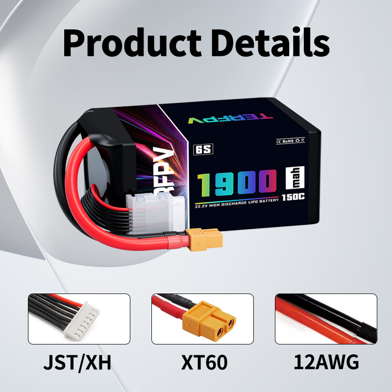 1/2Pcs Baterai TERFPV Lipo 6S  - Drone Battery Plate ulasan dan harga