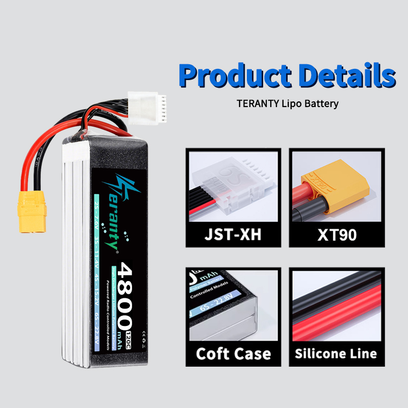 TERANTY 6S 4800MAh Baterai Lip - Drone Battery Connector ulasan dan harga