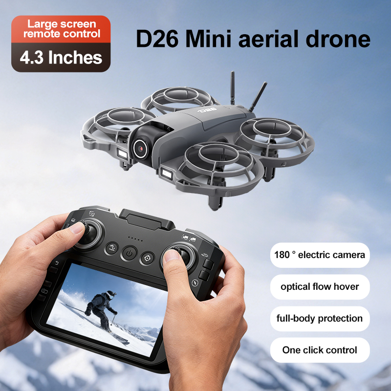 Drone D26 4K Aerial HD 180 °   - Drone Battery Case ulasan dan harga