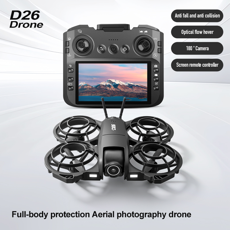 Drone D26 4K Aerial HD 180 °   - Drone Battery Case ulasan dan harga